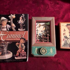 Lot of 3 HUMMEL Items: Music Boxes and Book